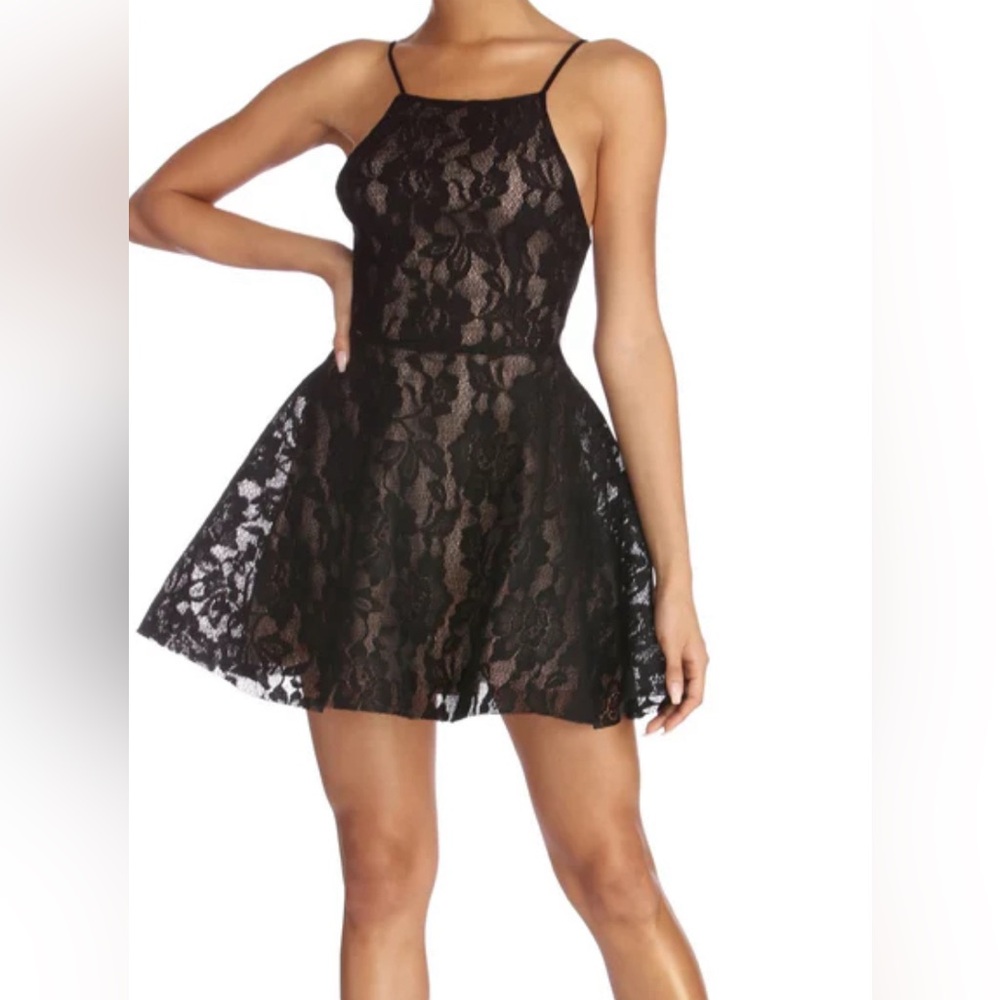 Bound To Lace Skater Dress